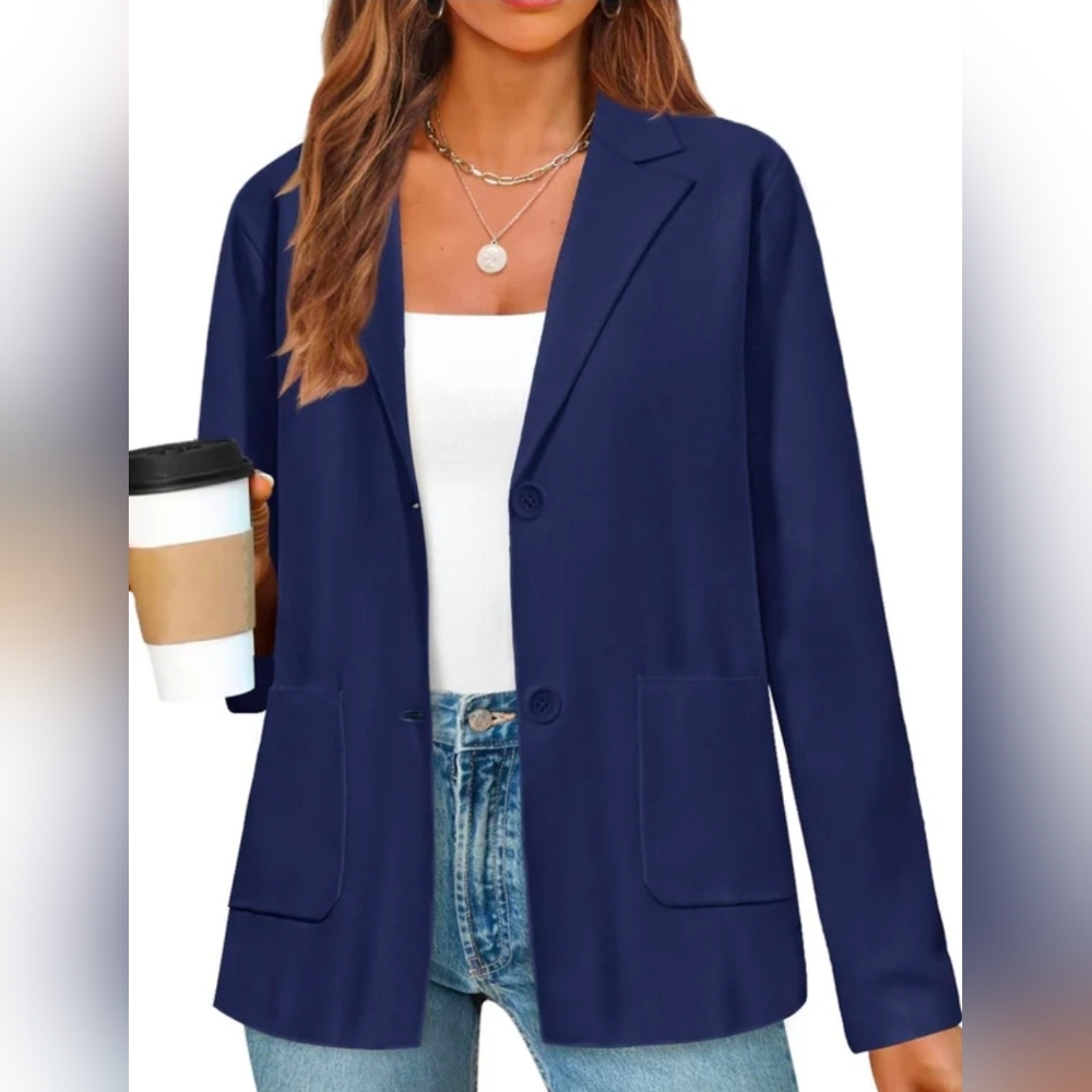 Chic Navy Women's Cardigan